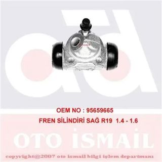CIFAM-IS00 Fren Silindiri Sağ R19 19mm