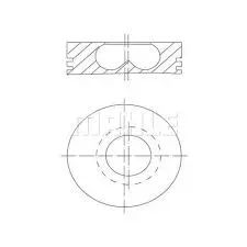 MAHLE-IS00 Motor Piston Segman Std Ducato-master-movano-boxer 2.8 Td 94.40 3x2x2.5 009pı000