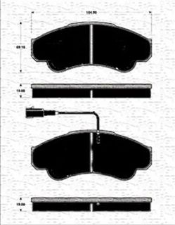 MARELLI-IS00 Ön Fren Balatası Fişli Boxer 02/06 Jumper 02/06 Ducato 02/06 B.y Tip 1800 Kg