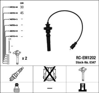 NGK-IS00 Buji Kablosu Mıtsubıshı Lancer 1.6l 4g18 Cs3a Kasa 03-06 / Space Star 1.6l Dg3a