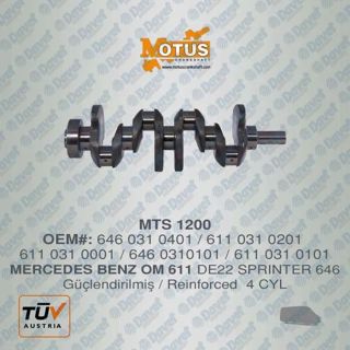 NONAME-DV00 Krank Mili Sprinter Om 611 De22 4 Silindir- Vito Euro5-guclendirilmis