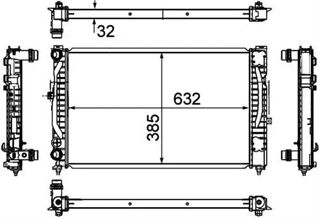 ORIS-IS00 Radyatör Brazing Passat-a4-a6-superb 1.6-1.8-2.4-1.9tdı-2.6-2.3 Vr5-2.0-2.8 Ac /