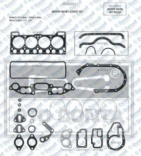 OTO CONTA-DV00 Motor Takim Contasi R12 Toros 1-4 Kecesiz Silindir Kapakli 1-20mm Stardart Kapak