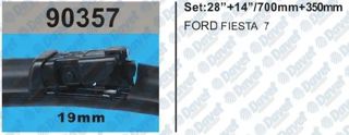 RBW-DV00 Silecek Supurgesi 700mm-350mm Muz Tip Aparatli Ford Fiesta Vii 17-