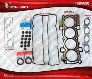 ROYAL-DV00 Motor Ust Takim Contasi Cortego Keceli Subap Lastikli Focus 1-6 16v Benzinli 07-