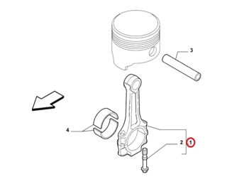 RSA Palio 2 Doblo Linea Grande Punto Piston Kolu 1,2 1,4 8v