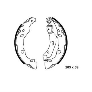 SANGSIN-IS00 Arka Kampana Pabuç Balata Dacıa Logan 1.5l Dcı 04-12 / Renault Clıo Iıı 1.5l Dcı