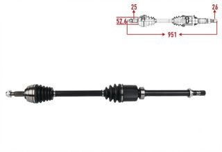 VEKA Ön Aks Sağ Duster 4x2 2012 Sonrası